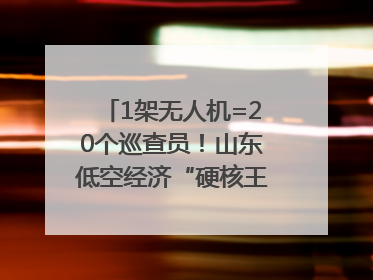 1架无人机=20个巡查员！山东低空经济“硬核王炸”亮相青岛，下一个万亿赛道藏在这里