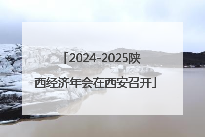 2024-2025陕西经济年会在西安召开