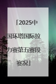 2025中国环塔国际拉力赛第五赛段赛况