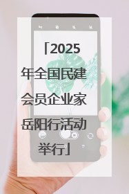 2025年全国民建会员企业家岳阳行活动举行