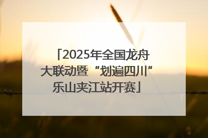 2025年全国龙舟大联动暨“划遍四川”乐山夹江站开赛