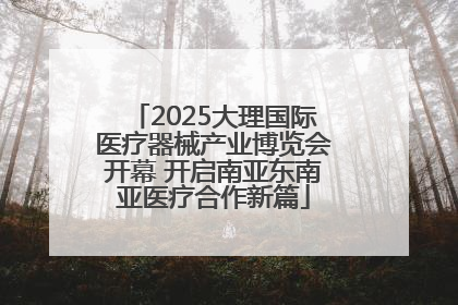 2025大理国际医疗器械产业博览会开幕 开启南亚东南亚医疗合作新篇