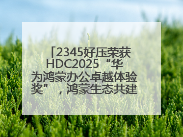 2345好压荣获HDC2025“华为鸿蒙办公卓越体验奖”，鸿蒙生态共建成果丰硕