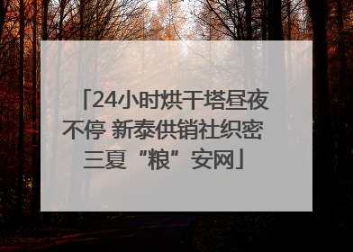 24小时烘干塔昼夜不停 新泰供销社织密三夏“粮”安网