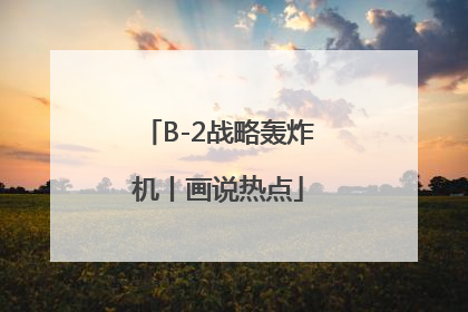 B-2战略轰炸机丨画说热点