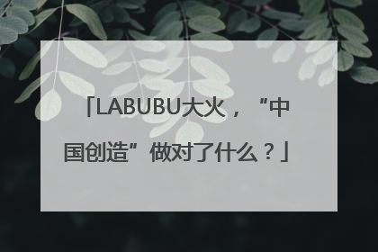 LABUBU大火，“中国创造”做对了什么？