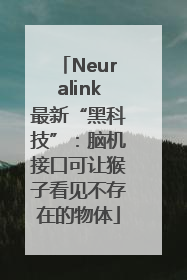 Neuralink最新“黑科技”：脑机接口可让猴子看见不存在的物体